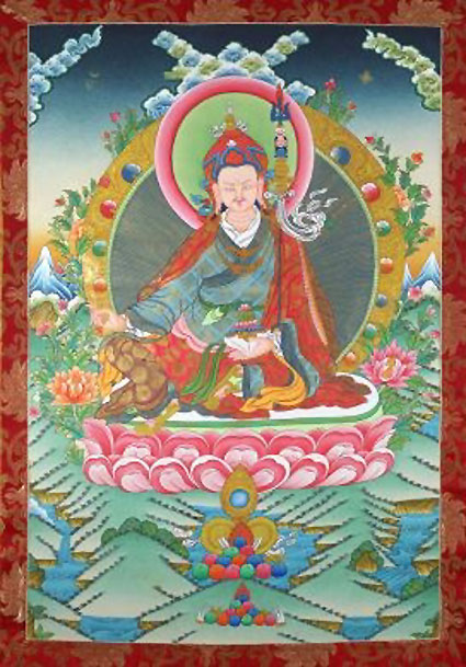 Guru Rinpoche/Guru Padmasambhava Thangka (Brocadeless Thangka ...